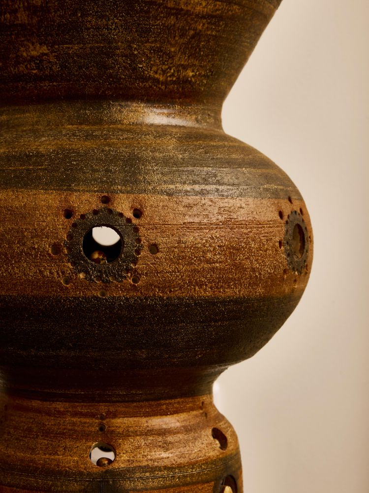 Georges Pelletier Towering ceramic lamp
