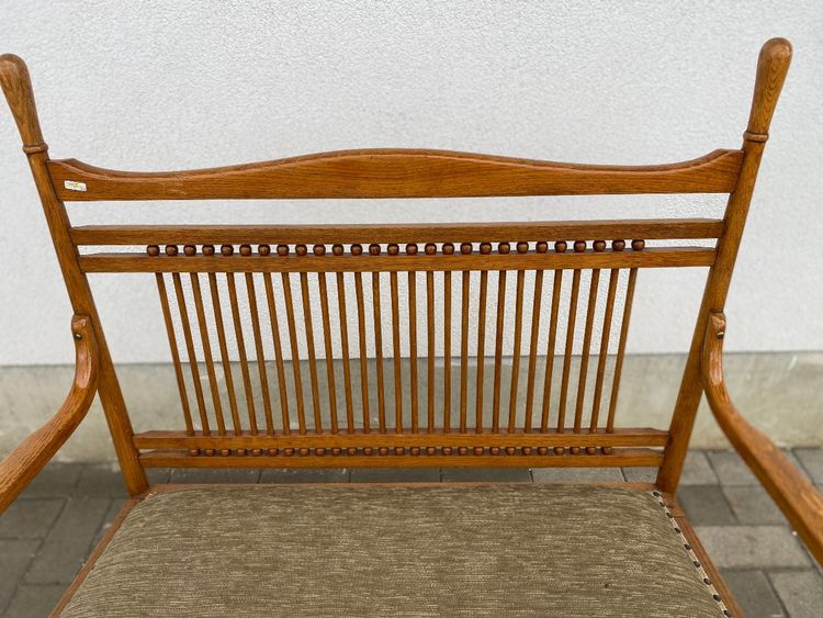 Viennese Sessession bench seat attributed to Thonet, Austria circa 1900