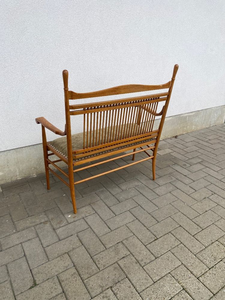 Viennese Sessession bench seat attributed to Thonet, Austria circa 1900