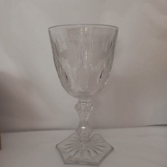 Verre de mariage en cristal 19 ème