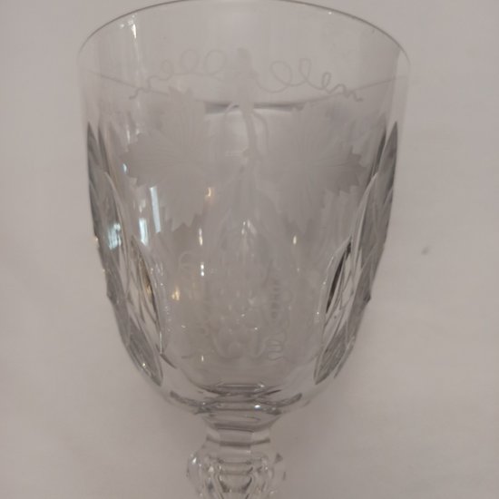 Verre de mariage en cristal 19 ème