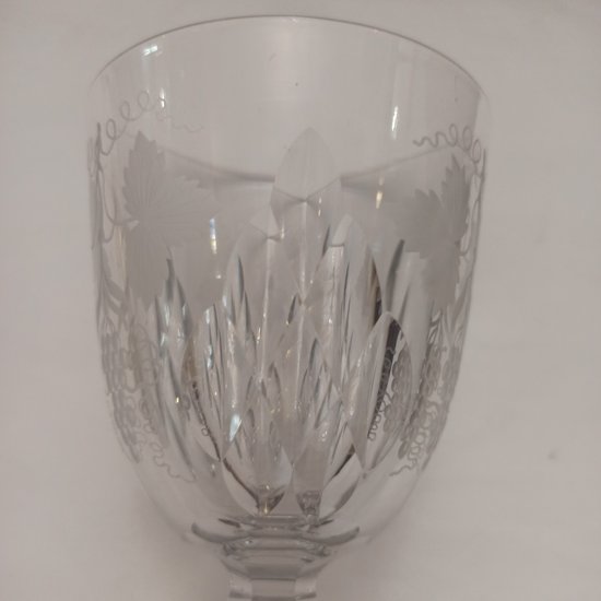 Verre de mariage en cristal 19 ème