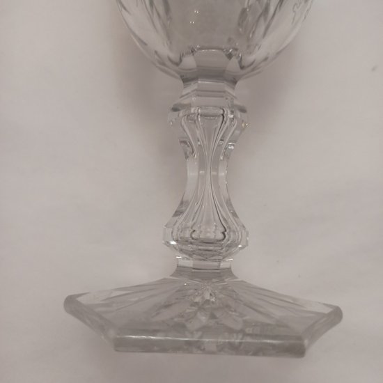 Verre de mariage en cristal 19 ème