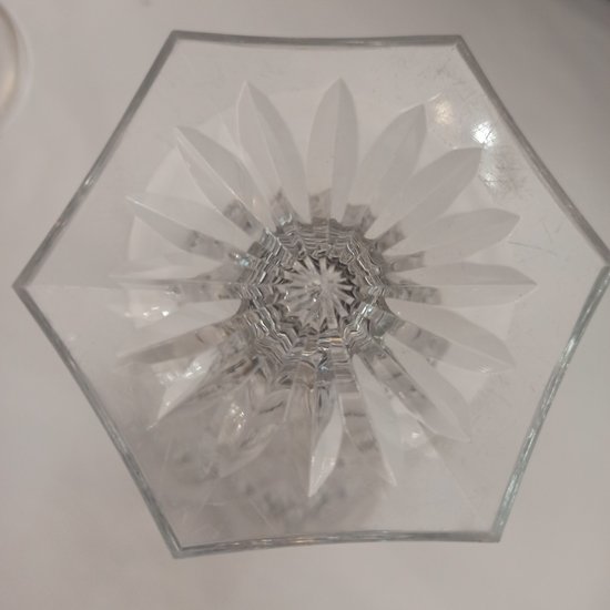 Verre de mariage en cristal 19 ème