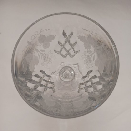 Verre de mariage en cristal 19 ème