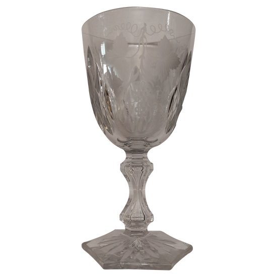 19th century crystal wedding glass