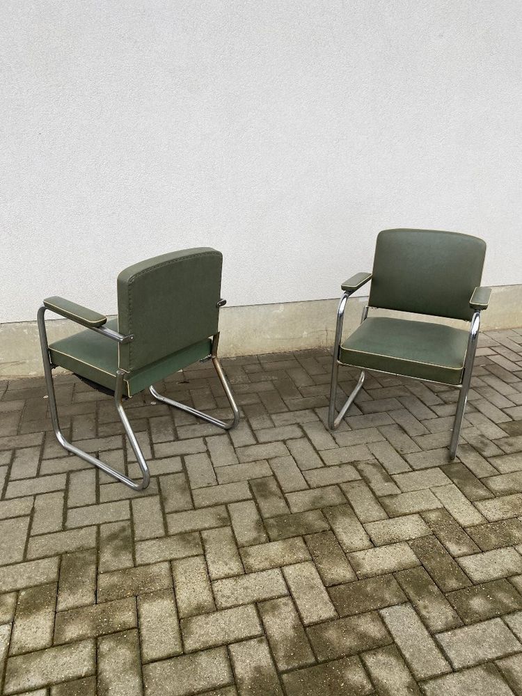 Suite Von 9 Modernistischen Art Deco Sesseln Circa 1930/1950