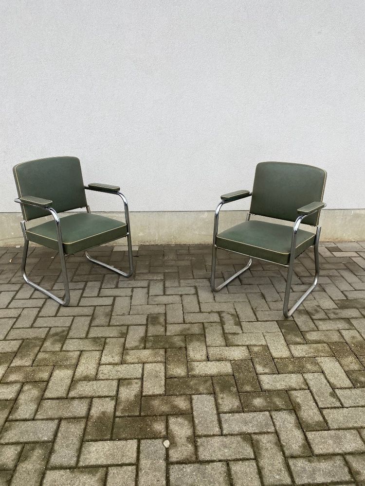 Suite Von 9 Modernistischen Art Deco Sesseln Circa 1930/1950