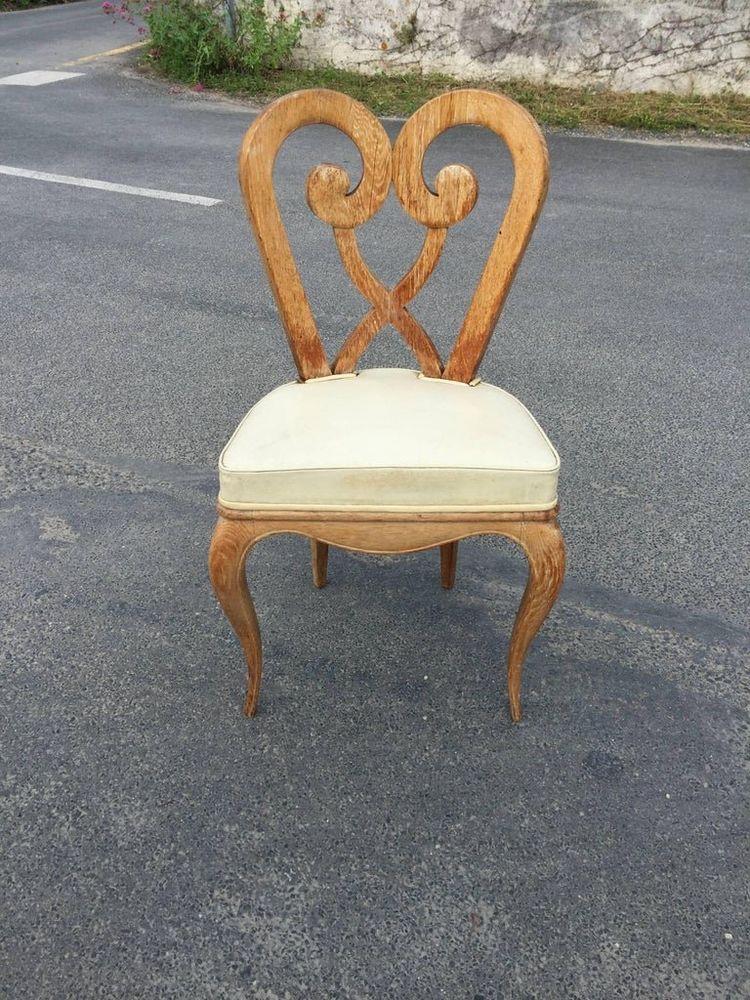 Germaine Darbois-gaudin (decorator , Paquebots ) Six Art Deco Chairs Circa 1940