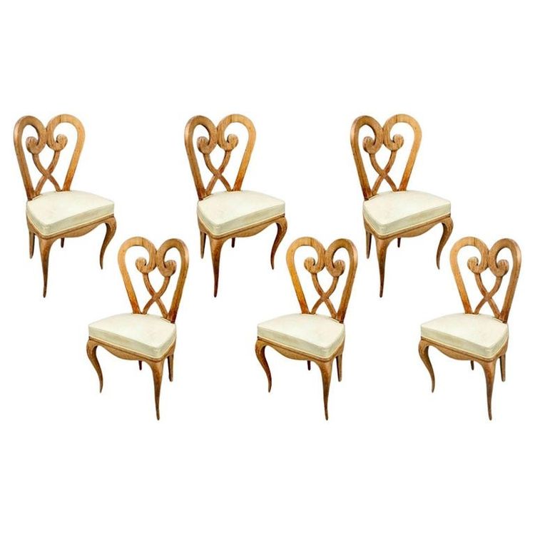 Germaine Darbois-gaudin (decorator , Paquebots ) Six Art Deco Chairs Circa 1940