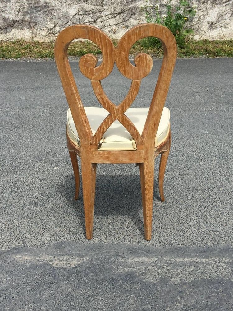 Germaine Darbois-gaudin (decorator , Paquebots ) Six Art Deco Chairs Circa 1940