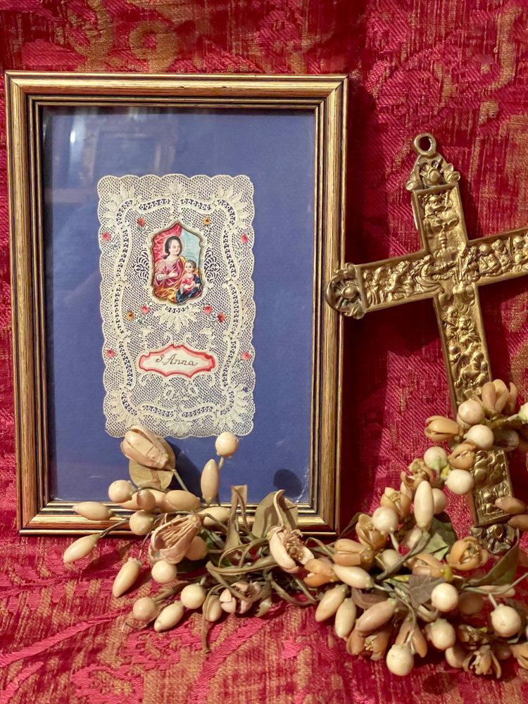 CANIVET, SAINT ANNA, 18TH CENTURY . Pious image