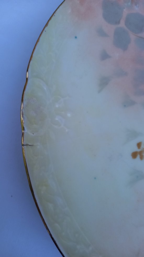 Decorative plates in Limoges porcelain from the 20th century