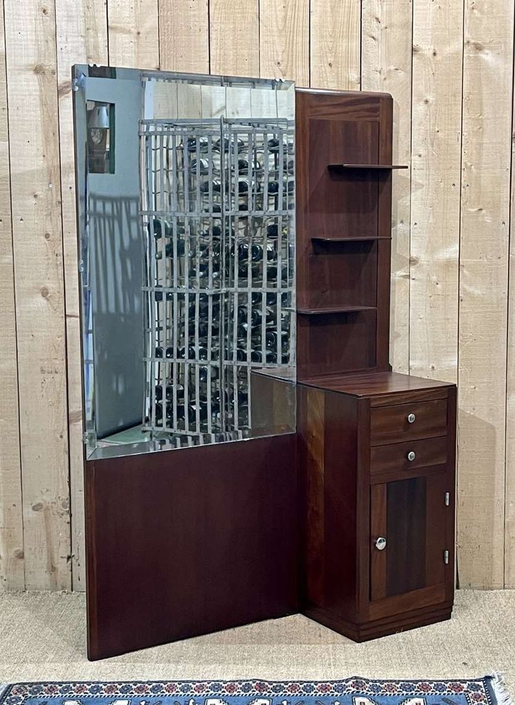 Coiffeuse Art déco des années 1930 en acajou 