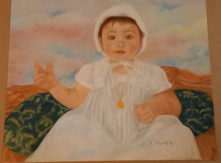 Kinderporträt in Pastell