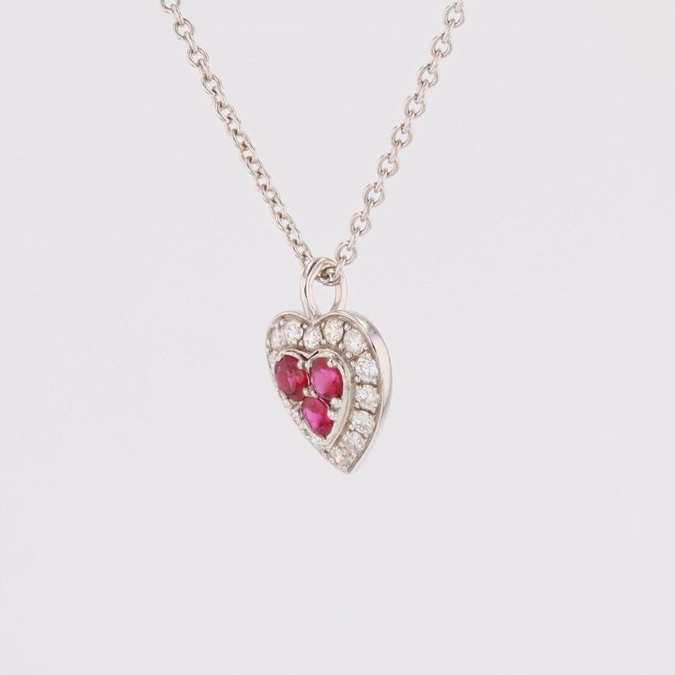 Pendant And Its Ruby And Diamond Chain