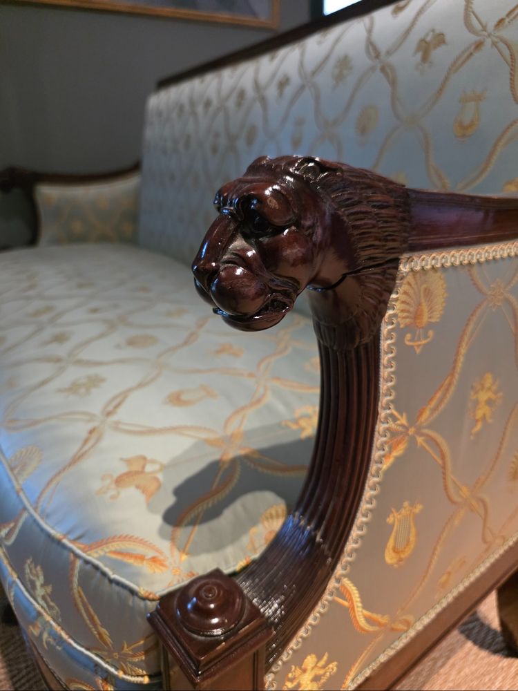 Empire period sofa, attributed to Demay.
