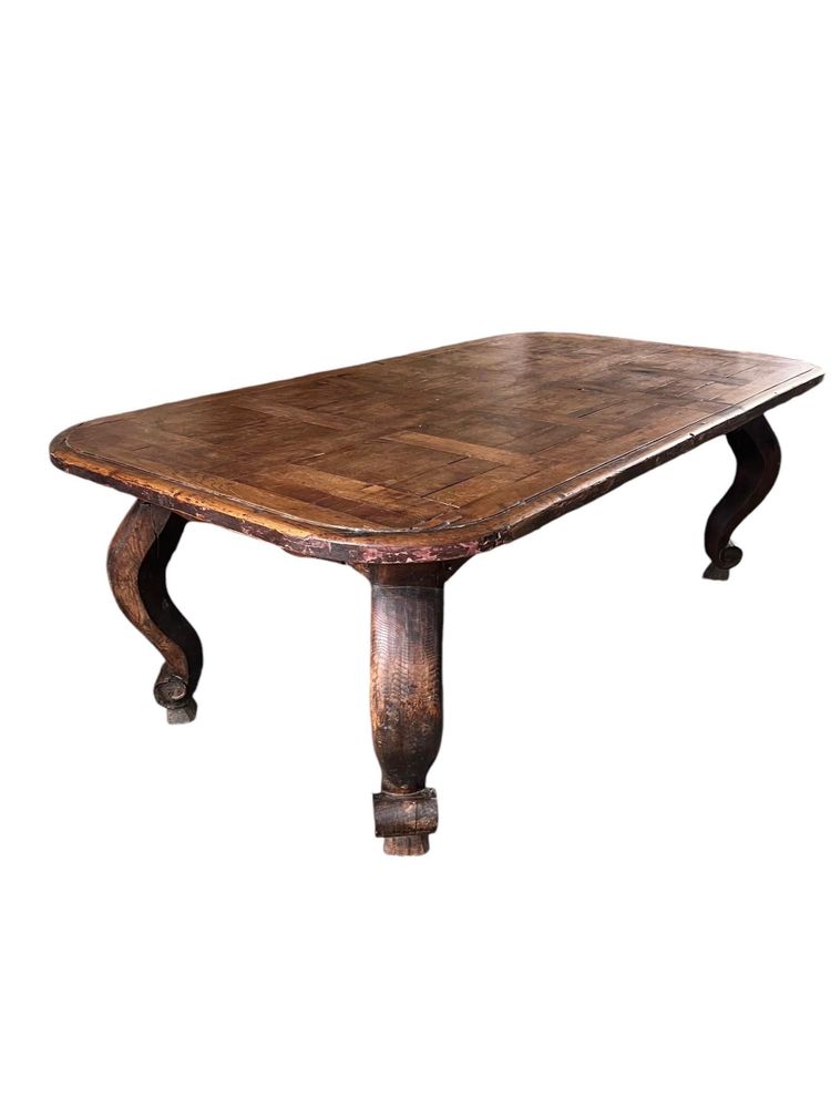 Tavolo da pranzo francese con base in stile Luigi XV - Francia, XVIII secolo
