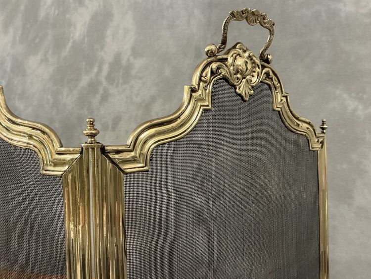 Antique brass mantelpiece, 19th century restoration