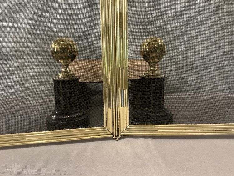 Antique brass mantelpiece, 19th century restoration
