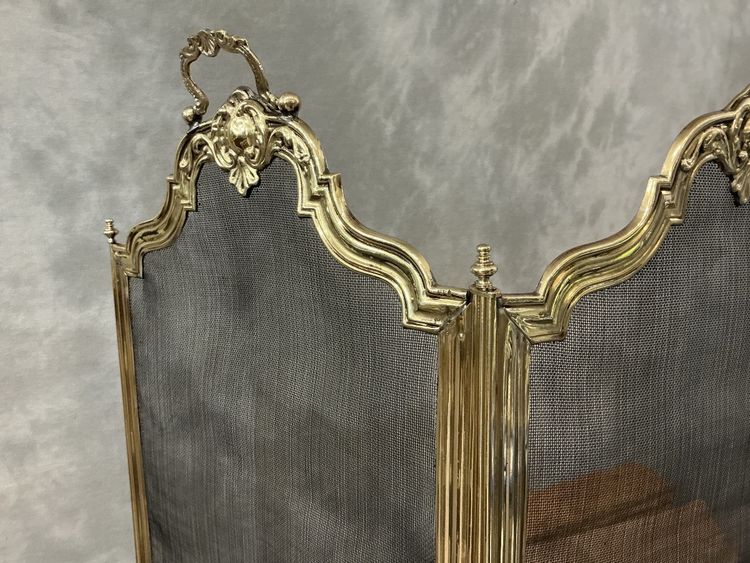Antique brass mantelpiece, 19th century restoration