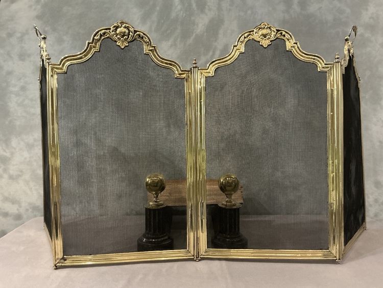 Antique brass mantelpiece, 19th century restoration