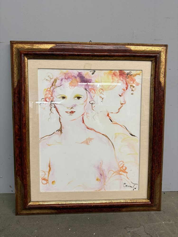 Huile sur toile, Roberta Correnti, "Contrepoints chromatiques", 74x49cm