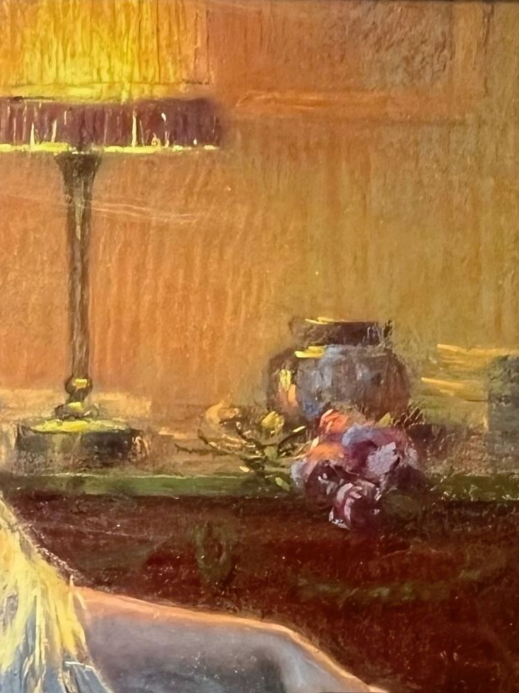 Delphin ENJOLRAS, Pastel signed.