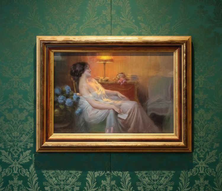 Delphin ENJOLRAS, Pastel signed.