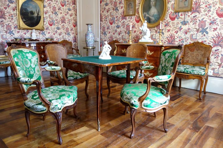 Pierre Nogaret - paire de fauteuils cabriolet d'époque Louis XV - estampille