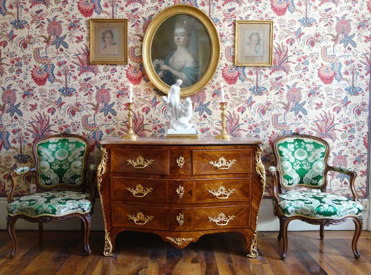 Pierre Nogaret - paire de fauteuils cabriolet d'époque Louis XV - estampille