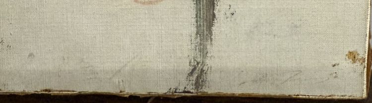 Ernesto TRECCANI (Milan 1920-2009) Garçon peint à l'huile sur toile, 46x16cm.