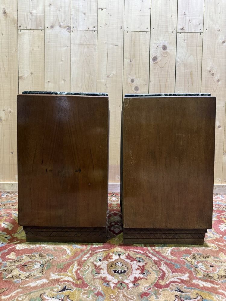 Pair of Art Deco period bedside tables