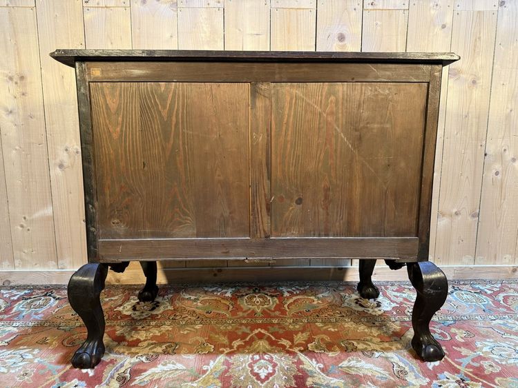 Commode portugaise en bois noirci