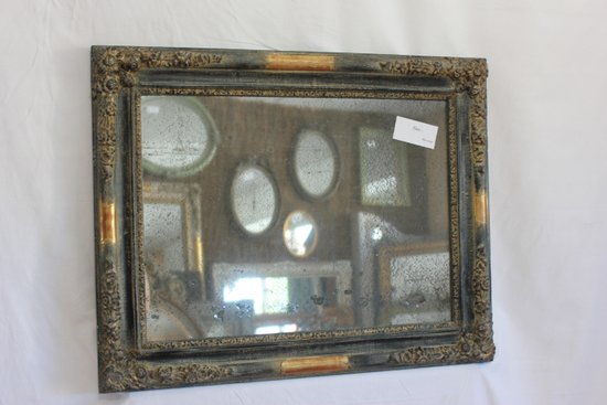 Restauro di un piccolo specchio, patina e ghiaccio Mercury 49 X 61 cm