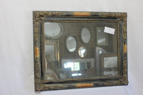 Restauro di un piccolo specchio, patina e ghiaccio Mercury 49 X 61 cm