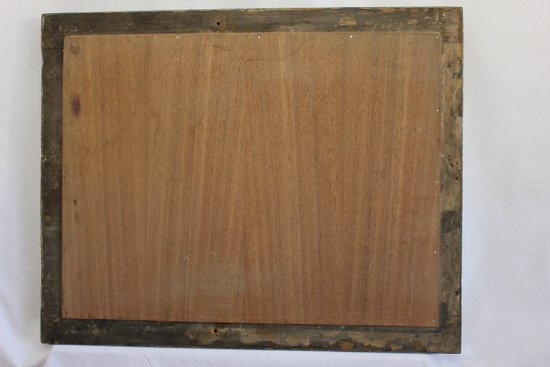 Restauro di un piccolo specchio, patina e ghiaccio Mercury 49 X 61 cm