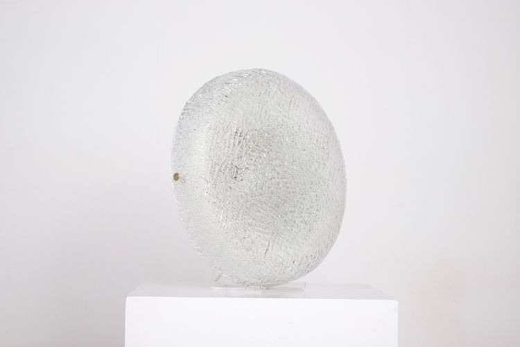 Round Ceiling Light in Frosted Glass