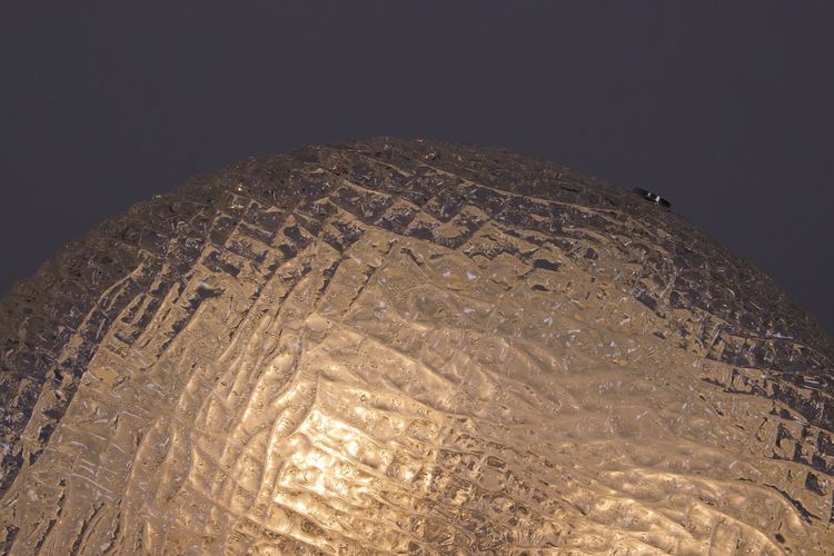 Round Ceiling Light in Frosted Glass