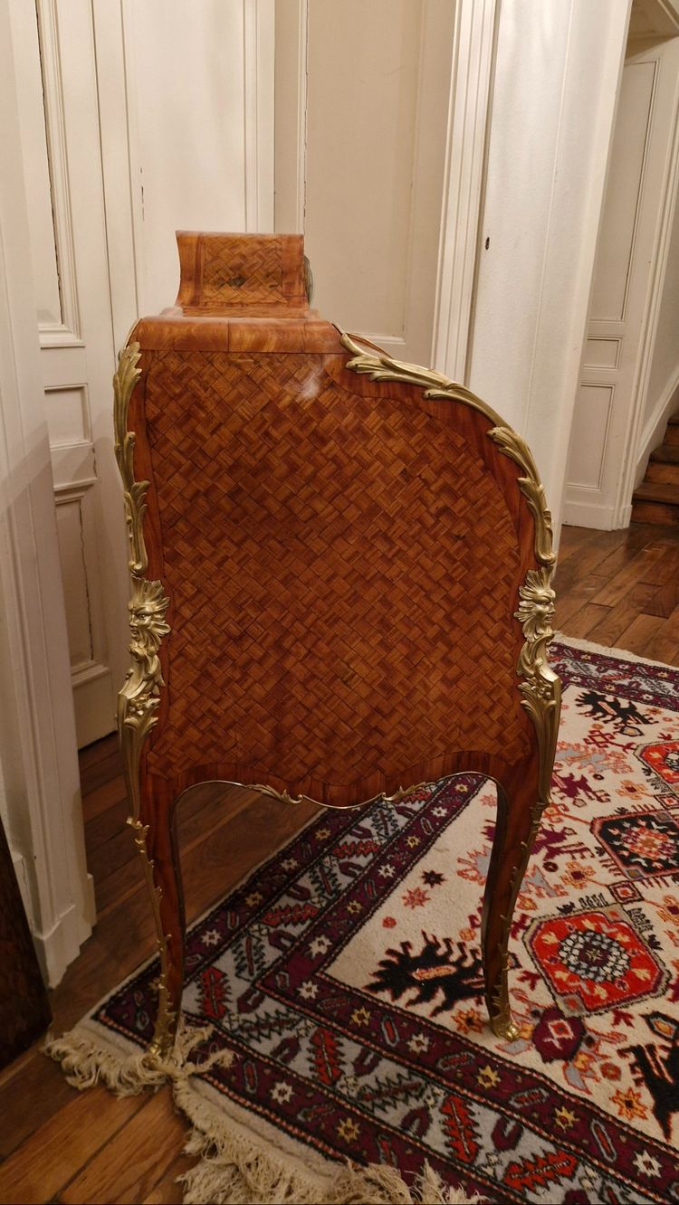 Bureau cylindre horloge Epoche Napoleon III