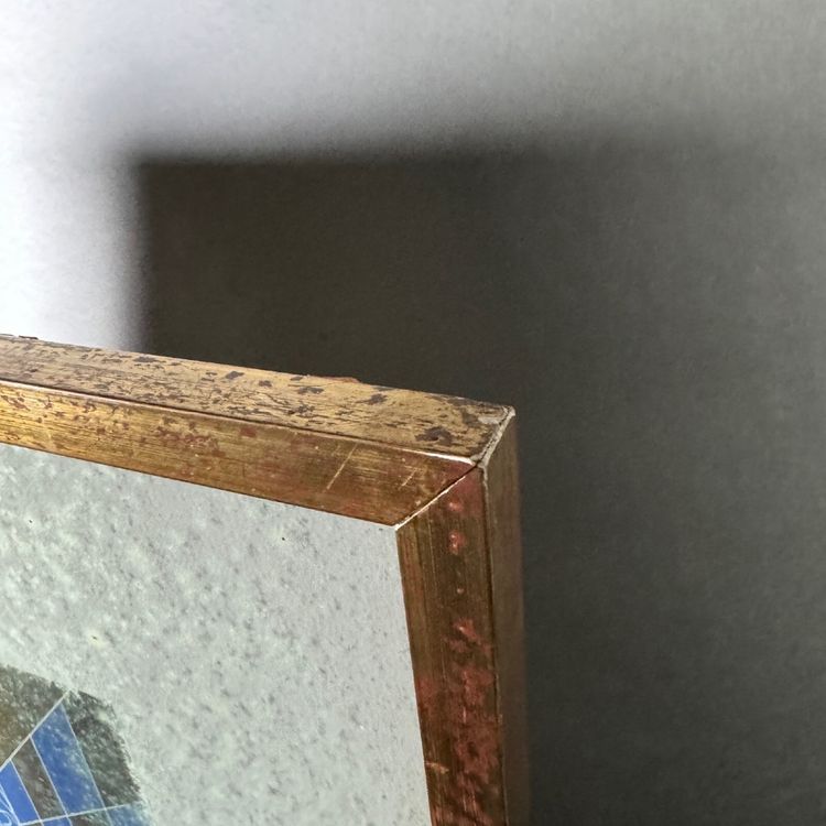 Acquerello di Delacoux, XX secolo, cornice dorata