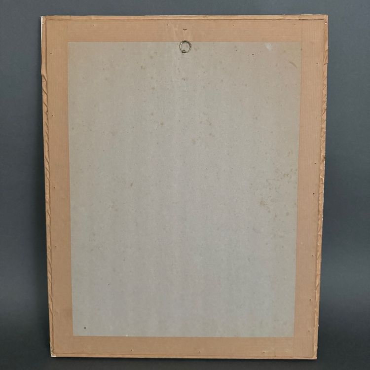 Acquerello di Delacoux, XX secolo, cornice dorata