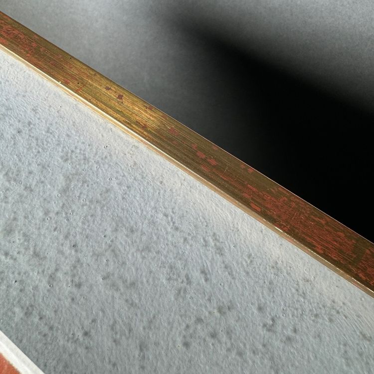 Acquerello di Delacoux, XX secolo, cornice dorata