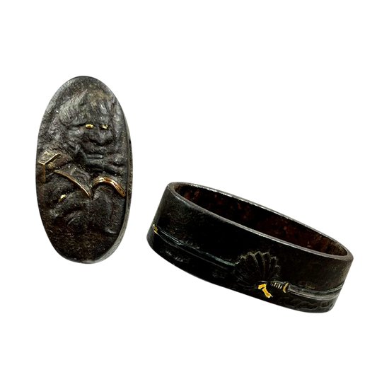 FUCHI KASHIRA - Japon, période Edo (1603-1868) 