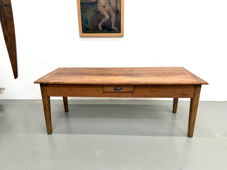 Large Solid Walnut Dining Table - Spindle Legs
