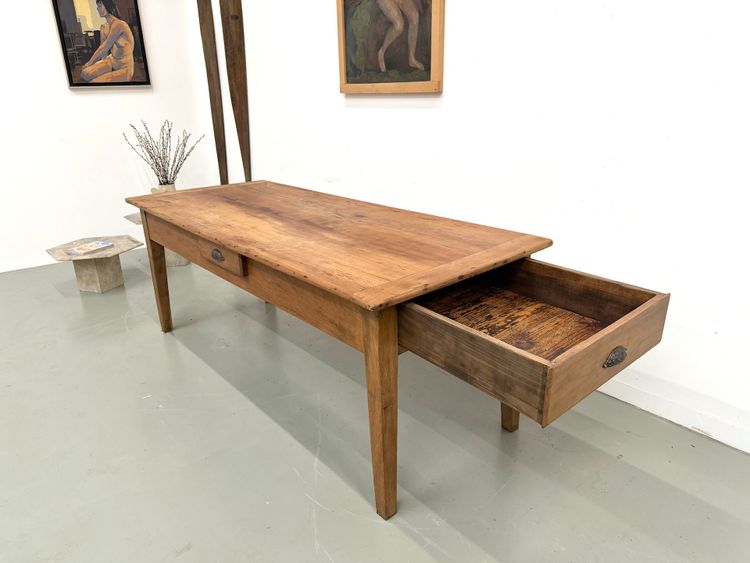 Large Solid Walnut Dining Table - Spindle Legs