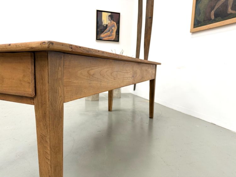 Large Solid Walnut Dining Table - Spindle Legs