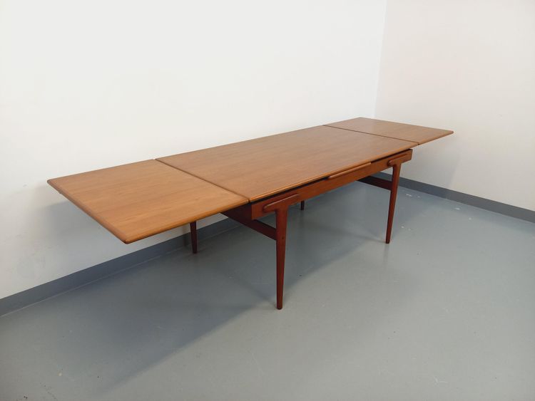 Vintage rectangular Scandinavian dining table by Ejvind A. Johansson, 1960s