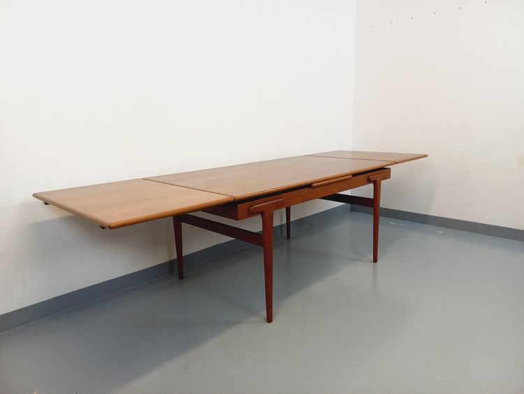 Vintage rectangular Scandinavian dining table by Ejvind A. Johansson, 1960s