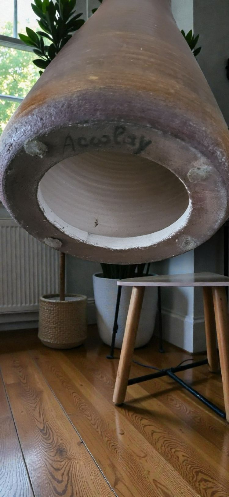 Ceramic lamp from Accolay / 1970's